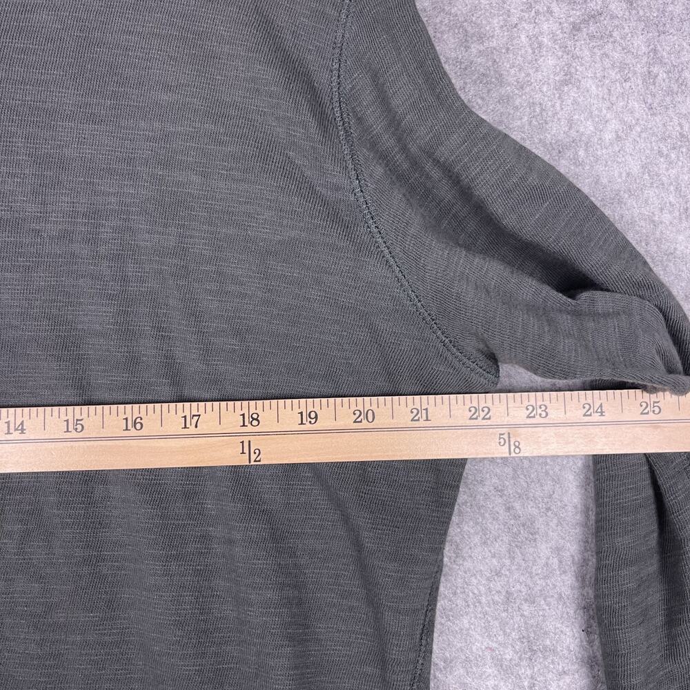 Faherty Sunwashed Slub Hoodie Mens Large Gray Organic Cotton Lightweight Eco - Picture 8 of 14